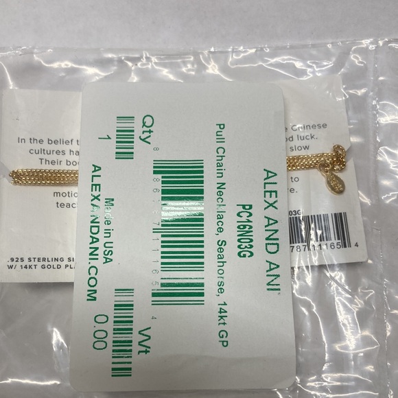 Alex and Ani Seahorse Pull Chain Necklace - Picture 3 of 4